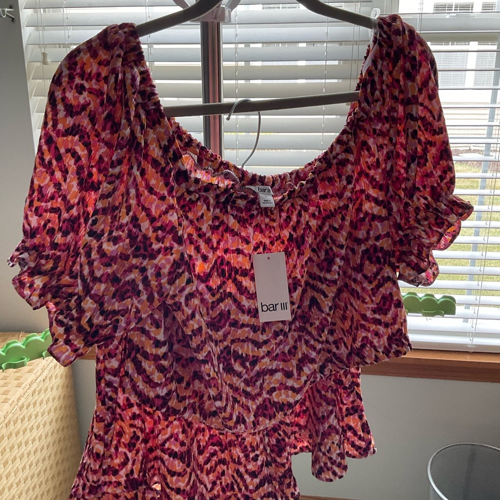NWT Bar III Crop Top and Shorts XL